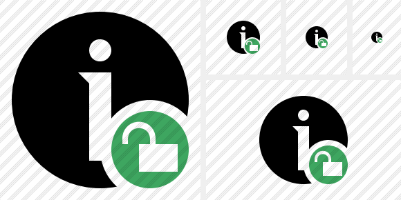 Information Unlock Icon