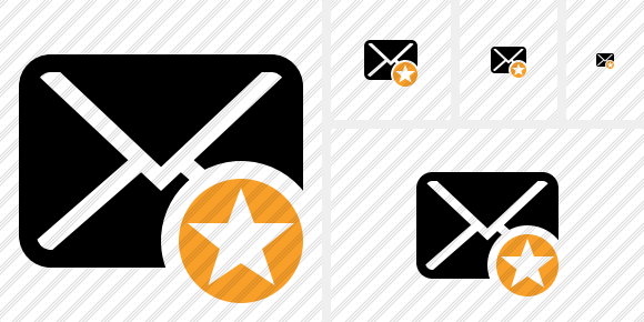 Mail Star Icon