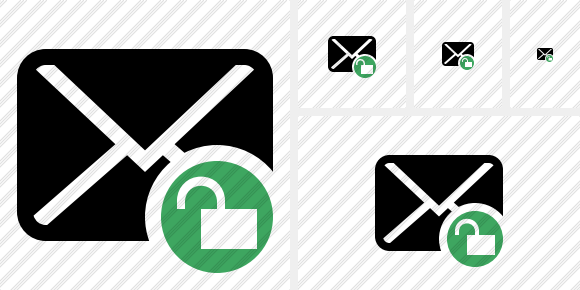 Mail Unlock Icon