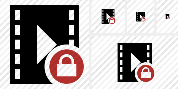 Movie Lock Icon