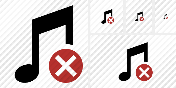 Music Cancel Icon