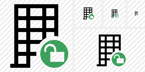 Office Building Unlock Icon