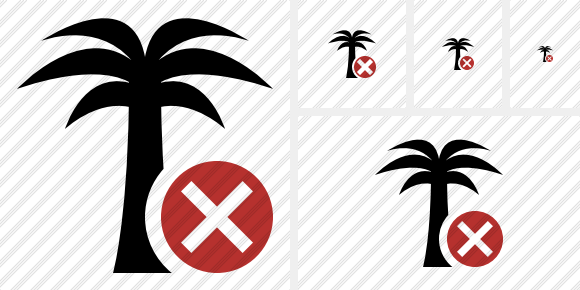 Palmtree Cancel Icon