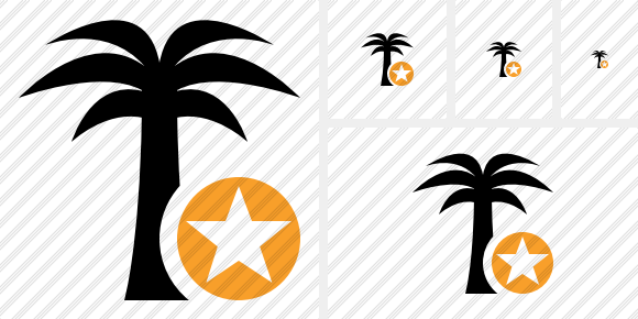 Palmtree Star Icon