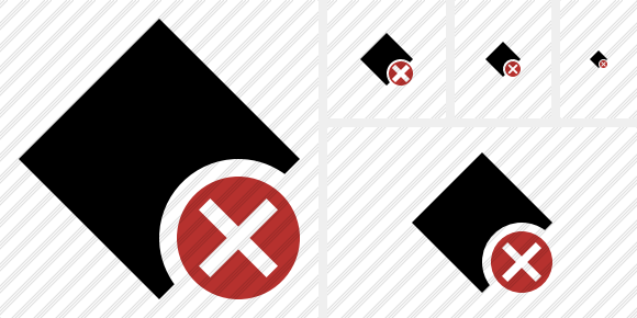 Rhombus Cancel Icon