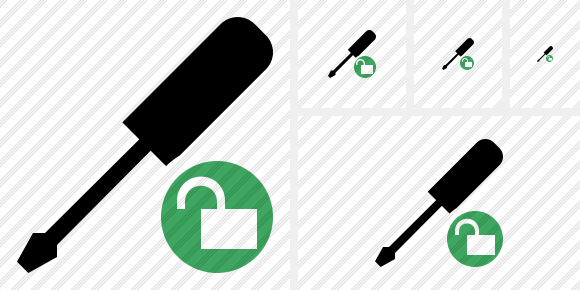 Screwdriver Unlock Icon