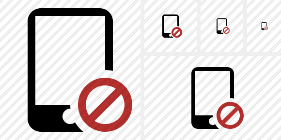 Smartphone Block Icon