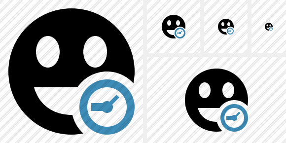 Smile Laugh Clock Icon