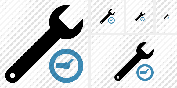 Spanner Clock Icon