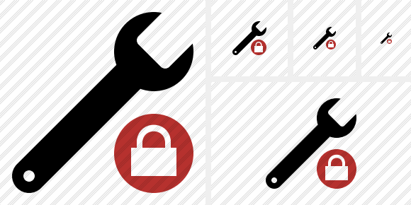 Spanner Lock Icon