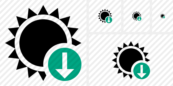 Sun Download Icon