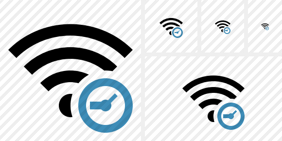 Wi Fi Clock Icon