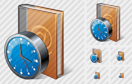 Icone Address Book Clock