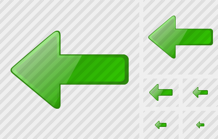 Arrow Left Green Icon