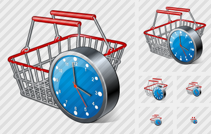 Basket Clock Icon