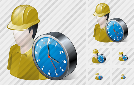 Builder Clock Icon