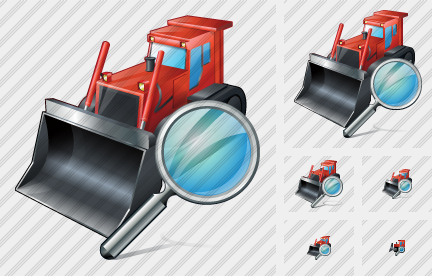 Bulldozer Search Icon