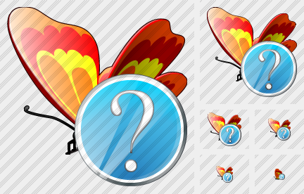 Butterfly Question Icon