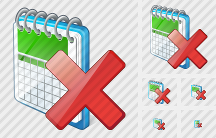 Icone Calendar Delete