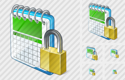 Icone Calendar Locked