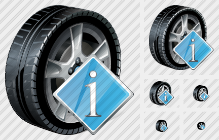 Icone Car Wheel Info