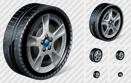 Car Wheel Icon