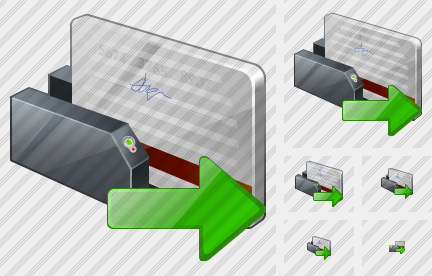 Card Reading Device Export Icon