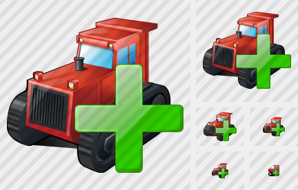 Catterpillar Tractor Add Icon Catterpillar Tractor Add Icon