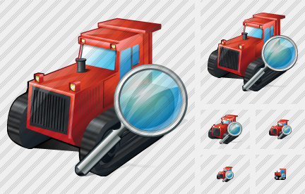 Catterpillar Tractor Search Icon