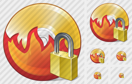 CD Burn Locked Icon