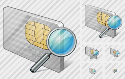 Chip Card Search Icon