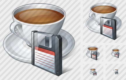 Coffee Cup Save Icon