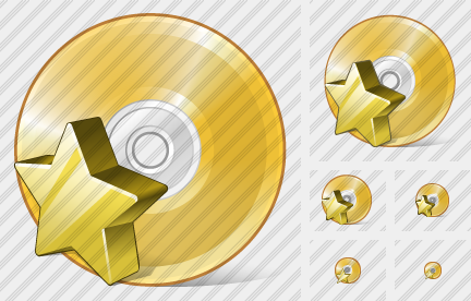 Compact Disk Favorite Icon