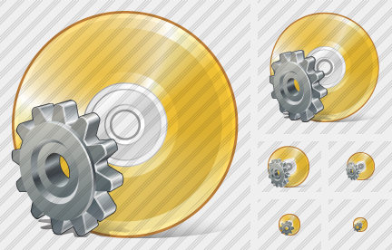 Compact Disk Settings Icon