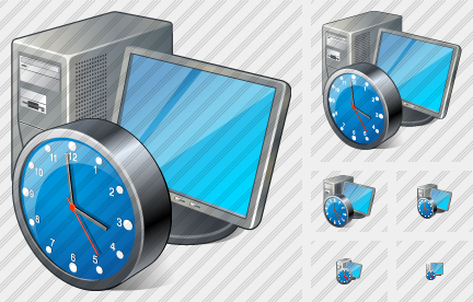 Icone Computer Clock