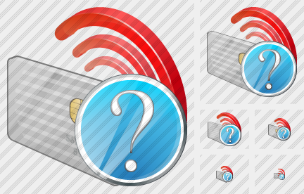 Contactless Chip Card Question Icon