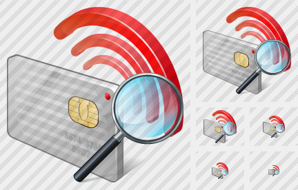 Icone Contactless Chip Card Search