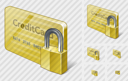 Credit Card Locked Icon