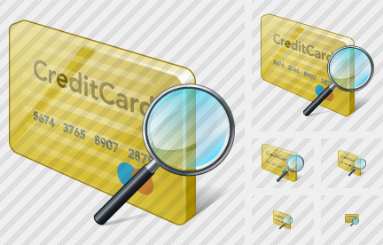 Credit Card Search 2 Icon