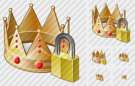 Crown Locked Icon
