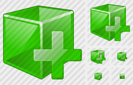 Cube Add Icon