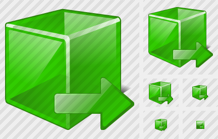 Cube Export Icon