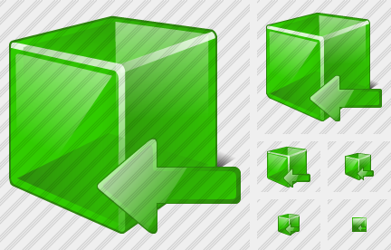 Cube Import Icon