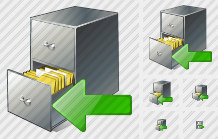 Icone Document Box Import