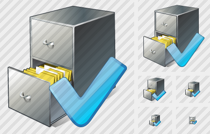 Icone Document Box OK