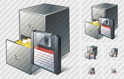 Icone Document Box Save