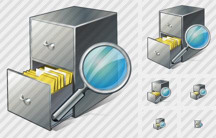 Icone Document Box Search