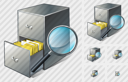 Icone Document Box Search2