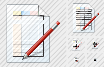 Icone Document Table Edit