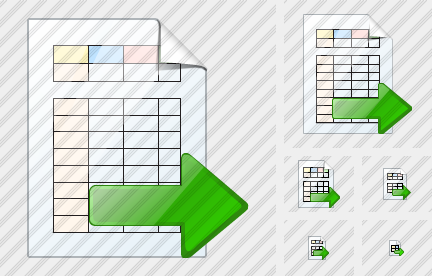 Icone Document Table Export